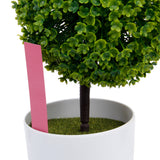 Maxbell 100 x Plastic Garden Plant Labels Nursery Stake Tags Plant Care Tools Pink