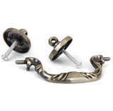 Maxbell 14xAntique brass Cabinet Closet Door Drawer Bin Pull Handles Knob 96mm