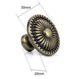 Maxbell 4xVintage Cabinet Door Drawer Bin Handle Pull Knob Hardware - Antique Bronze