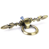 Maxbell 10pcs 117mm Vintage Antique Bronze Cupboard Cabinet Drawer Door Ring Pull Handle