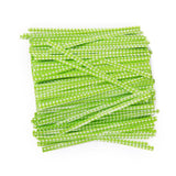Maxbell 500 pcs Twist ties for Cello Wedding Party Candy Bag or General Use - Green with white grids - Aladdin Shoppers