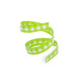 Maxbell 500 pcs Twist ties for Cello Wedding Party Candy Bag or General Use - Green with white grids - Aladdin Shoppers