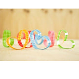 Maxbell 500 pcs Twist ties for Cello Wedding Party Candy Bag or General Use - Green with white grids - Aladdin Shoppers