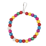 Maxbell Bird Toys Swing Hanging Ring w/Hook +Chew Toy Teeth Clean for Cockatiels Parrot