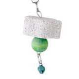 Maxbell Chew Toy Teeth Clean+2 Colorful Swings for Bird Parrot Parakeet Cockatiel Budgie