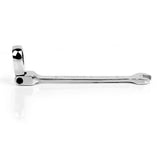 Maxbell 2x Chrome Flexible Head Ratchet Action Wrench Spanner Nut Tool Size 6mm&7mm