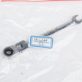 Maxbell 2x Chrome Flexible Head Ratchet Action Wrench Spanner Nut Tool Size 6mm&7mm