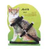 Maxbell Maxbell Black Adjustable Pet Cat Kitten Belt Nylon Collar Leash Harness Safety Strap Traction Rope