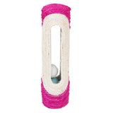 Maxbell Maxbell Pet Cat Kitty Toy Long Rolling Sisal Scratching Scratch Post Trapped Balls