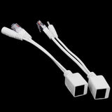 Maxbell 25x2 x Power Over Ethernet POE Adapter Extractor Splitter Cables White