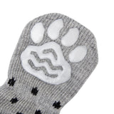 Maxbell Maxbell Black Dots Pet Dog Puppy Cat Shoes Slippers Non-Slip Socks with Paw Prints L