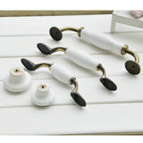 Maxbell 1 x Pastoral  Ceramic Cabinet Wardrobe Cupboard Knob Pull Handle