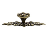 Maxbell 18xEurope Antique Pulls Handle Rose Furniture Hardware for Cabinet Door Bronze