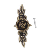Maxbell 18xEurope Antique Pulls Handle Rose Furniture Hardware for Cabinet Door Bronze