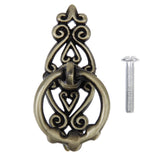 Maxbell 8xRetro China one Hole Pull Kitchen Furniture Cabinet Vintage Ring Knob Bronze