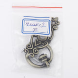 Maxbell 8xRetro China one Hole Pull Kitchen Furniture Cabinet Vintage Ring Knob Bronze