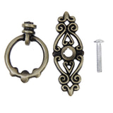 Maxbell 8xRetro China one Hole Pull Kitchen Furniture Cabinet Vintage Ring Knob Bronze