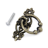 Maxbell 8xRetro China one Hole Pull Kitchen Furniture Cabinet Vintage Ring Knob Bronze