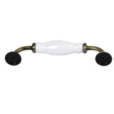Maxbell 4 x Pastoral  Ceramic Cabinet Cupboard Retro Drawer Pull Handle