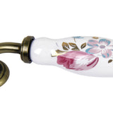 Maxbell 4 x Pastoral  Ceramic Cabinet Cupboard Retro Drawer Pull Handle