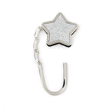 Unisex Table Star Foldable Purse Bag Hanger Handbag Hook Holder Silver