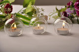 Maxbell Clear Globe Ball Glass Hanging Flower Vase Bottle + Angel Terrarium Candlestick