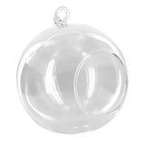 Maxbell 30x Dia. 4 Inch Clear Glass Hanging Vase Bottle for Plant Flower Decorations