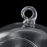 Maxbell Clear Globe Ball Glass Hanging Flower Vase Bottle + Angel Terrarium Candlestick