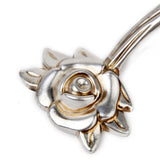 Maxbell 2x Antique Silver Rose Cupboard Cabinet Wardrobe Drawer Door Pull Handle DIY