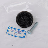 Maxbell 2 x Black Rose Cabinet Drawer Bin Door Furniture Knob Handle Pull Hardware DIY