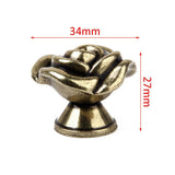 Maxbell Antique Bronze Rose Cabinet Drawer Furniture Door knob Handle Pull Hardware - Aladdin Shoppers