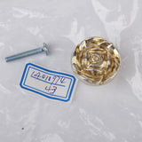 Maxbell Antique Silver Rose Cabinet Drawer Furniture Door knob Handle Pull Hardware