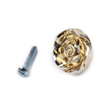 Maxbell 2x Antique Silver Rose Cabinet knob Drawer Furniture Handle Pull Hardware DIY