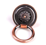 Maxbell 2x Red Bronze Round Cabinet Door Drawer Wardrobe Pull Ring Handle Knobs Dia 35mm