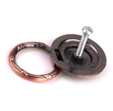 Maxbell 2x Red Bronze Round Cabinet Door Drawer Wardrobe Pull Ring Handle Knobs Dia 35mm