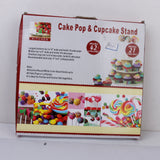 Maxbell 3-Tier 42 Holes Plastics Cake Pop   Cupcake Display Stand