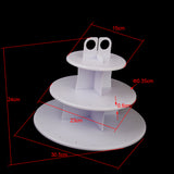 Maxbell 3-Tier 42 Holes Plastics Cake Pop   Cupcake Display Stand