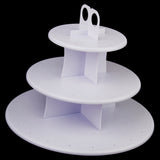 Maxbell 3-Tier 42 Holes Plastics Cake Pop   Cupcake Display Stand