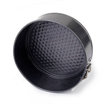 10 Pcs Cheesecake Baking Pan 7" Cake Mold Bakeware Nonstick Leak-Proof Black