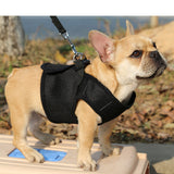 Maxbell Maxbell Breathable Mesh Pet Puppy Dog Walking Collar Chest Strap Harness Black S
