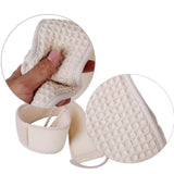 Maxbell Bath Terry Cloth Back Strap Shower Sponge Scrubber+Loofah Terry Cloth Bath Back Strap Shower Sponge Scrubber