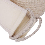 Maxbell Bath Terry Cloth Back Strap Shower Sponge Scrubber+Loofah Terry Cloth Bath Back Strap Shower Sponge Scrubber