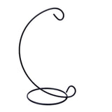 Maxbell 8xWhite/Black Iron Hanging Plant Stand Holder Landscaping Garden Black 23cm