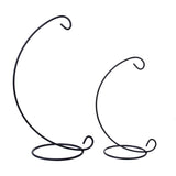 Maxbell 7xWhite/Black Iron Hanging Plant Stand Holder Landscaping Garden Black 23cm