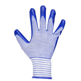 Maxbell 4xProtective Gloves Bite-proof for Hamster Bite - Blue Zebra-stripe