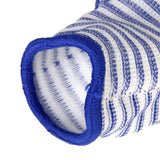 Maxbell 4xProtective Gloves Bite-proof for Hamster Bite - Blue Zebra-stripe