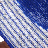 Maxbell 4xProtective Gloves Bite-proof for Hamster Bite - Blue Zebra-stripe