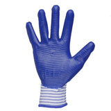 Maxbell 4xProtective Gloves Bite-proof for Hamster Bite - Blue Zebra-stripe