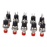 Maxbell 8x10x Mini Momentary Push Button Switch for Model Railway Hobby Red