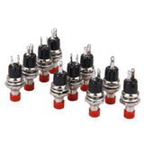 Maxbell 6x10x Mini Momentary Push Button Switch for Model Railway Hobby Red